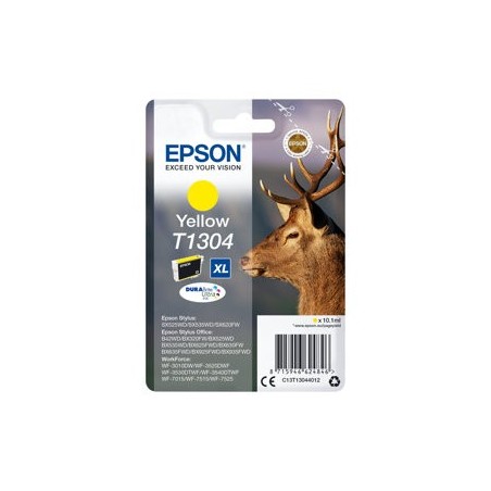 EPSON C13T13044012 Tusz Epson T1304 yellow Stylus SX525WD/BX305F/BX320FW/BX625FWD EPSON C13T13044012 Tusz Epson T1304 yellow Stylus SX525WD/BX305F/BX320FW/BX625FWD