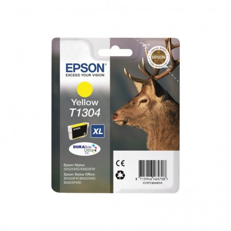 EPSON C13T13044012 Tusz Epson T1304 yellow Stylus SX525WD/BX305F/BX320FW/BX625FWD EPSON C13T13044012 Tusz Epson T1304 yellow Stylus SX525WD/BX305F/BX320FW/BX625FWD