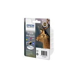 EPSON T1306 ink cartridge tri-colour extra high capacity 3 x 10.1ml 3-pack RF-AM blister DURABrite Ultra Ink EPSON T1306 ink cartridge tri-colour extra high capacity 3 x 10.1ml 3-pack RF-AM blister DURABrite Ultra Ink
