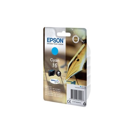 EPSON C13T16224012 Tusz Epson T1622 cyan DURABrite 3,1 ml WF-2010/25x0 EPSON C13T16224012 Tusz Epson T1622 cyan DURABrite 3,1 ml WF-2010/25x0