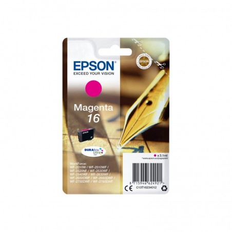 EPSON C13T16234012 Tusz Epson T1623 magenta DURABrite 3,1 ml WF-2010/25x0 EPSON C13T16234012 Tusz Epson T1623 magenta DURABrite 3,1 ml WF-2010/25x0