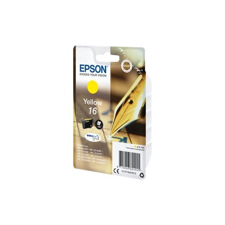 EPSON C13T16244012 Tusz Epson T1624 yellow DURABrite 3,1 ml WF-2010/25x0 EPSON C13T16244012 Tusz Epson T1624 yellow DURABrite 3,1 ml WF-2010/25x0