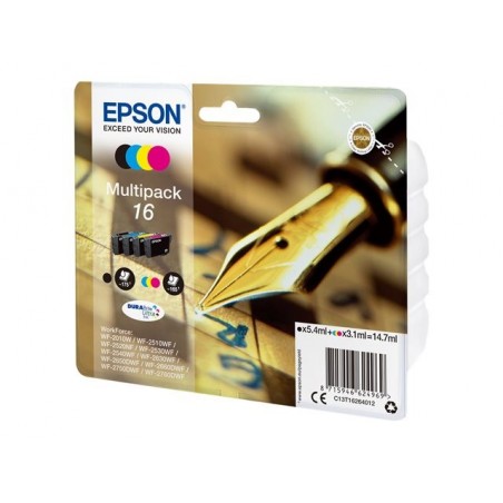 EPSON C13T16264012 Zestaw Epson T1626 CMYK Multi Pack WF-2010/25x0 EPSON C13T16264012 Zestaw Epson T1626 CMYK Multi Pack WF-2010/25x0