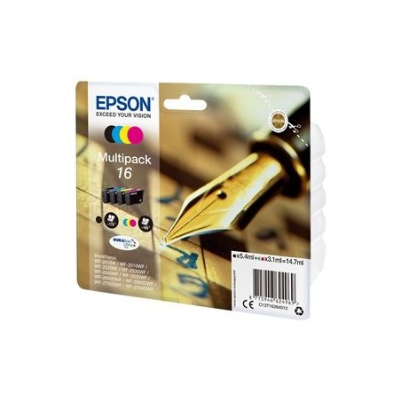EPSON C13T16264012 Zestaw Epson T1626 CMYK Multi Pack WF-2010/25x0 EPSON C13T16264012 Zestaw Epson T1626 CMYK Multi Pack WF-2010/25x0