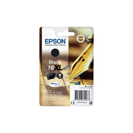 EPSON C13T16314012 Tusz Epson T1631 XL black DURABrite 12,9 ml WF-2010/25x0 EPSON C13T16314012 Tusz Epson T1631 XL black DURABrite 12,9 ml WF-2010/25x0