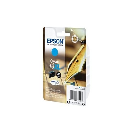 EPSON C13T16324012 Tusz Epson T1632 XL cyan DURABrite 6,5 ml WF-2010/25x0 EPSON C13T16324012 Tusz Epson T1632 XL cyan DURABrite 6,5 ml WF-2010/25x0
