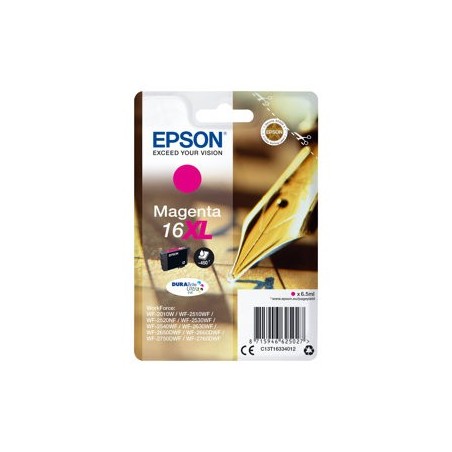 EPSON C13T16334012 Tusz Epson T1633 XL magenta DURABrite 6,5 ml WF-2010/25x0 EPSON C13T16334012 Tusz Epson T1633 XL magenta DURABrite 6,5 ml WF-2010/25x0