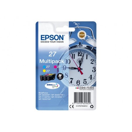 EPSON C13T27054012 Tusz Epson T2705 C/M/Y 3-color 27 DURABrite 10.8 ml EPSON C13T27054012 Tusz Epson T2705 C/M/Y 3-color 27 DURABrite 10.8 ml