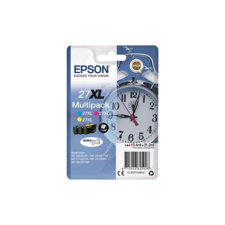 EPSON C13T27154012 Tusz Epson T2715 C/M/Y 3-color 27XL DURABrite 31.2 ml EPSON C13T27154012 Tusz Epson T2715 C/M/Y 3-color 27XL DURABrite 31.2 ml