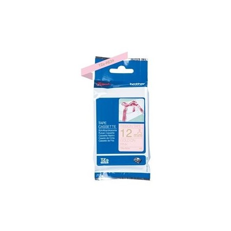 BROTHER TZERE34 Taśma Brother 12mm Gold/Pink ribbon tape BROTHER TZERE34 Taśma Brother 12mm Gold/Pink ribbon tape