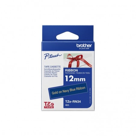 BROTHER TZERN34 Taśma Brother 12mm Gold/Navy-blue ribbon BROTHER TZERN34 Taśma Brother 12mm Gold/Navy-blue ribbon