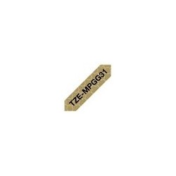BROTHER TZEMPGG31 Taśma Brother 12mm Gold geometric pattern tape BROTHER TZEMPGG31 Taśma Brother 12mm Gold geometric pattern tape