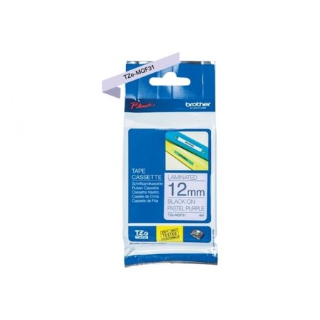 BROTHER TZEMQF31 Taśma Brother 12mm Pastel purple tape BROTHER TZEMQF31 Taśma Brother 12mm Pastel purple tape