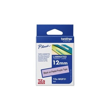 BROTHER TZEMQF31 Taśma Brother 12mm Pastel purple tape BROTHER TZEMQF31 Taśma Brother 12mm Pastel purple tape