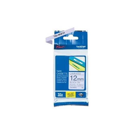 BROTHER TZEMQF31 Taśma Brother 12mm Pastel purple tape BROTHER TZEMQF31 Taśma Brother 12mm Pastel purple tape
