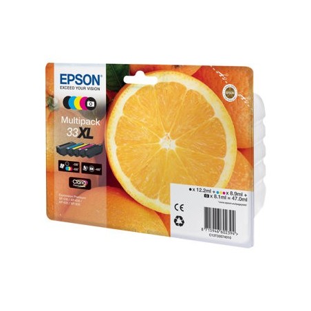 EPSON C13T33574011 Tusz Epson Premium Multipack Epson 5-color Claria 33XL EPSON C13T33574011 Tusz Epson Premium Multipack Epson 5-color Claria 33XL