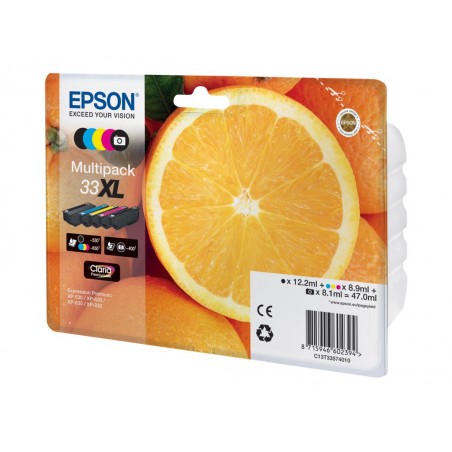 EPSON C13T33574011 Tusz Epson Premium Multipack Epson 5-color Claria 33XL EPSON C13T33574011 Tusz Epson Premium Multipack Epson 5-color Claria 33XL