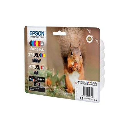 EPSON C13T379D4010 Tusz Epson Multipack 6-colors 378XL+478XL Claria photo HD EPSON C13T379D4010 Tusz Epson Multipack 6-colors 378XL+478XL Claria photo HD
