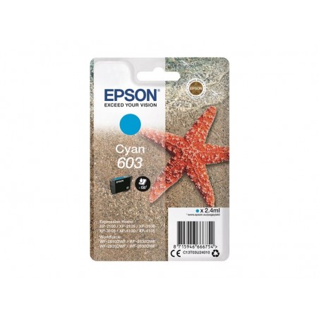 EPSON C13T03U24010 Tusz Epson C13T03U24010 Cyan 2,4 ml EPSON C13T03U24010 Tusz Epson C13T03U24010 Cyan 2,4 ml