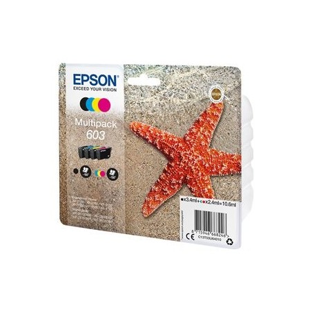 EPSON C13T03U64010 Multipack Epson C13T03U64010 CMY + BK 4-colours 603 3,4 ml + 3 x 2,4 ml EPSON C13T03U64010 Multipack Epson C13T03U64010 CMY + BK 4-colours 603 3,4 ml + 3 x 2,4 ml