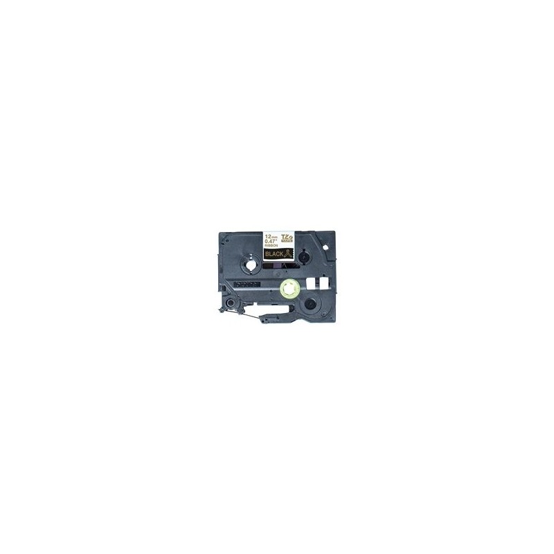 BROTHER P-Touch 12mm black/gold ribbon tape