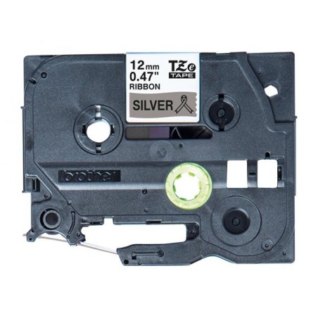 BROTHER P-Touch 12mm light grey/gold ribbon tape BROTHER P-Touch 12mm light grey/gold ribbon tape