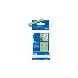 BROTHER P-Touch 12mm mint green/gold ribbon tape BROTHER P-Touch 12mm mint green/gold ribbon tape