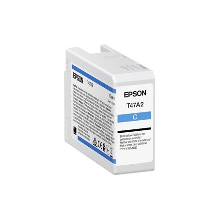 EPSON Singlepack Cyan T47A2 UltraChrome Pro 10 ink 50ml EPSON Singlepack Cyan T47A2 UltraChrome Pro 10 ink 50ml