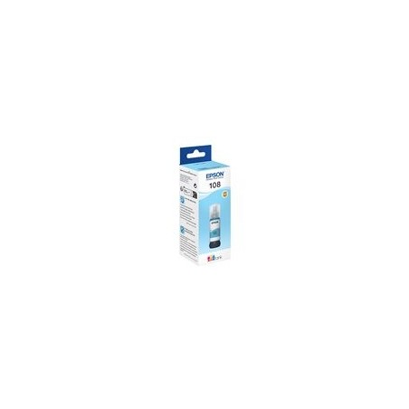 EPSON 108 EcoTank Light Cyan Ink Bottle EPSON 108 EcoTank Light Cyan Ink Bottle