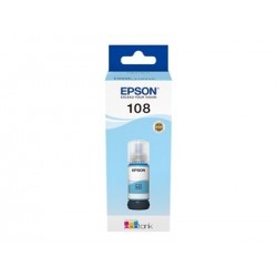EPSON 108 EcoTank Light Cyan Ink Bottle EPSON 108 EcoTank Light Cyan Ink Bottle