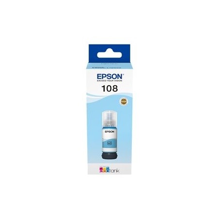 EPSON 108 EcoTank Light Cyan Ink Bottle EPSON 108 EcoTank Light Cyan Ink Bottle