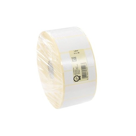 Brother etykiety papierowe 51mm x 26mm, biała, 3250 szt., LCE1E026051127P, drukarki z serii TD Brother etykiety papierowe 51mm x 26mm, biała, 3250 szt., LCE1E026051127P, drukarki z serii TD