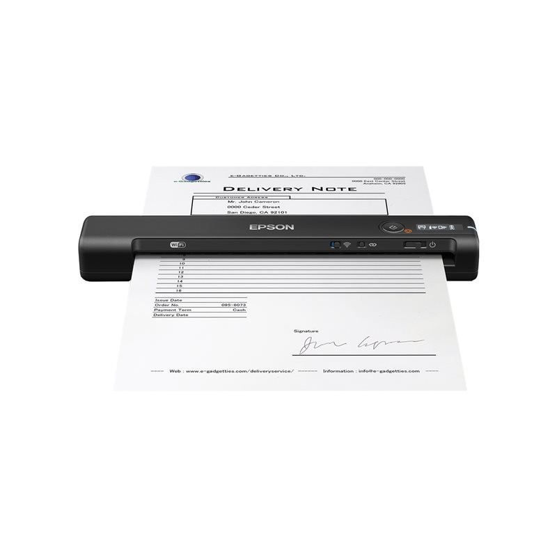 EPSON WorkForce ES-60W Sheetfed scanner Contact Image Sensor CIS A4 600x600dpi 300scans/d USB 2.0 Wi-Fi EPSON WorkForce ES-60W Sheetfed scanner Contact Image Sensor CIS A4 600x600dpi 300scans/d USB 2.0 Wi-Fi