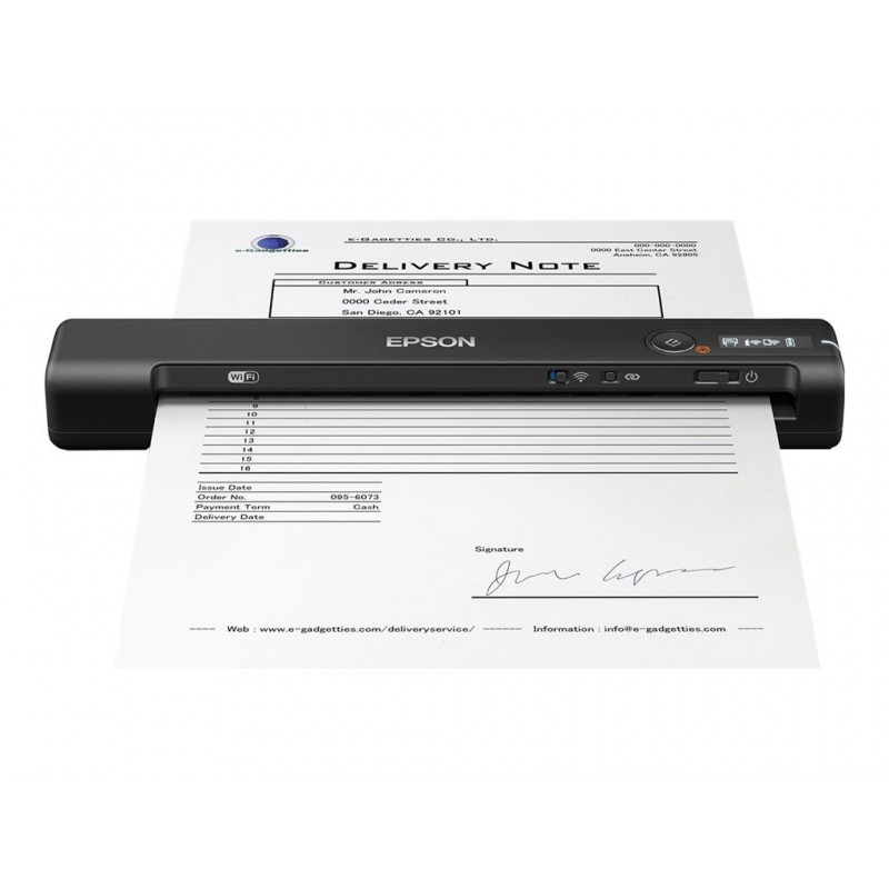 EPSON WorkForce ES-60W Sheetfed scanner Contact Image Sensor CIS A4 600x600dpi 300scans/d USB 2.0 Wi-Fi EPSON WorkForce ES-60W Sheetfed scanner Contact Image Sensor CIS A4 600x600dpi 300scans/d USB 2.0 Wi-Fi