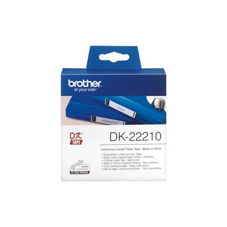 BROTHER DK22210 Tape Brother 29mm white QL-500A/QL-650TD/QL-1050/QL-1060N BROTHER DK22210 Tape Brother 29mm white QL-500A/QL-650TD/QL-1050/QL-1060N