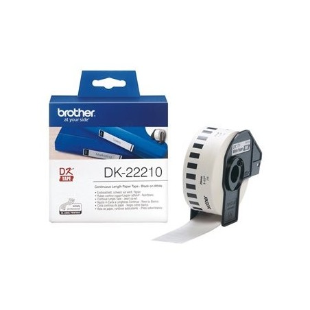 BROTHER DK22210 Tape Brother 29mm white QL-500A/QL-650TD/QL-1050/QL-1060N BROTHER DK22210 Tape Brother 29mm white QL-500A/QL-650TD/QL-1050/QL-1060N