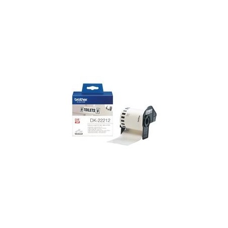 BROTHER DK22212 Taśma Brother Film White Film tape 62mm BROTHER DK22212 Taśma Brother Film White Film tape 62mm