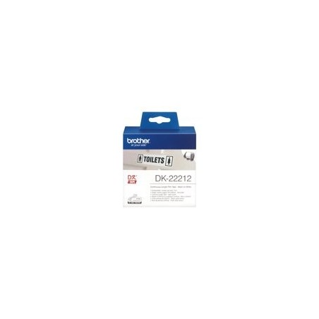 BROTHER DK22212 Taśma Brother Film White Film tape 62mm BROTHER DK22212 Taśma Brother Film White Film tape 62mm