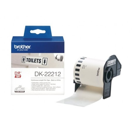 BROTHER DK22212 Taśma Brother Film White Film tape 62mm BROTHER DK22212 Taśma Brother Film White Film tape 62mm