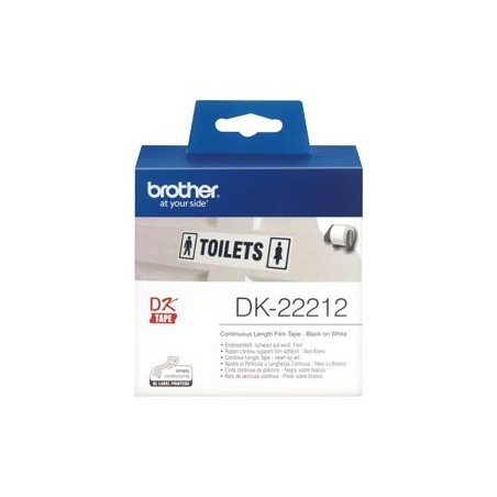 BROTHER DK22212 Taśma Brother Film White Film tape 62mm BROTHER DK22212 Taśma Brother Film White Film tape 62mm