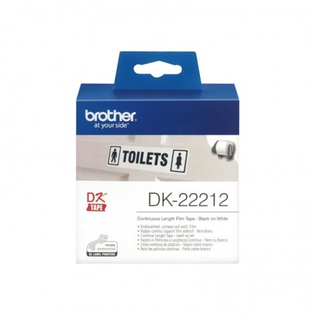BROTHER DK22212 Taśma Brother Film White Film tape 62mm BROTHER DK22212 Taśma Brother Film White Film tape 62mm