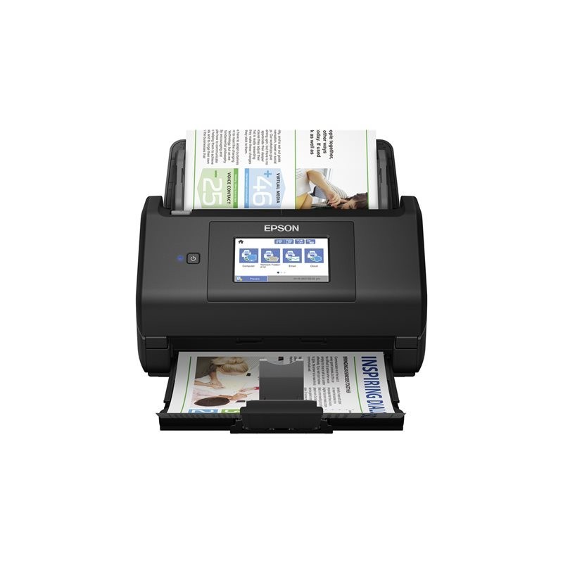 EPSON WorkForce ES-580W Document scanner Contact Image Sensor CIS Duplex 600x600dpi 35ppm ADF 100sheets 4000scans/d USB Wi-Fi