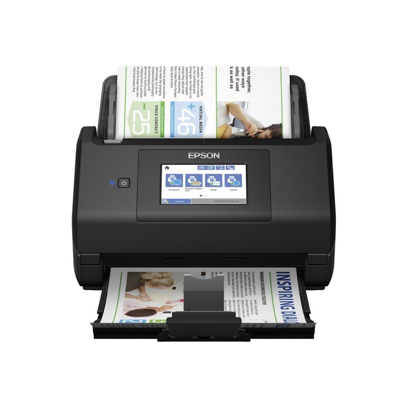 EPSON WorkForce ES-580W Document scanner Contact Image Sensor CIS Duplex 600x600dpi 35ppm ADF 100sheets 4000scans/d USB Wi-Fi