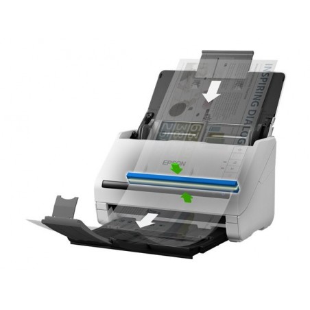 EPSON WorkForce DS-530II Document scanner Duplex 215.9x6096mm 600x600dpi 35ppm ADF 50sheets 4000scans/d USB 3.0 EPSON WorkForce DS-530II Document scanner Duplex 215.9x6096mm 600x600dpi 35ppm ADF 50sheets 4000scans/d USB 3.0