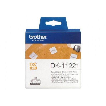 BROTHER DK11221 Taśma Brother Square Paper Label 23MM X 23MM X 1000 BROTHER DK11221 Taśma Brother Square Paper Label 23MM X 23MM X 1000