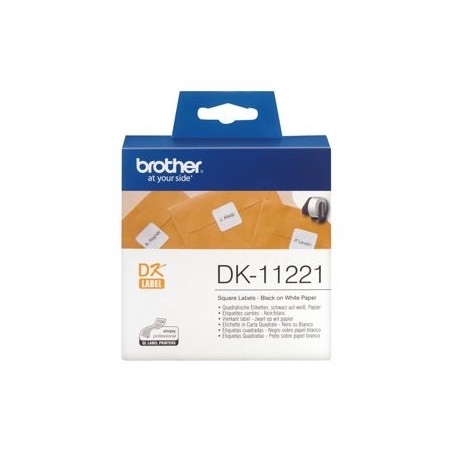BROTHER DK11221 Taśma Brother Square Paper Label 23MM X 23MM X 1000 BROTHER DK11221 Taśma Brother Square Paper Label 23MM X 23MM X 1000