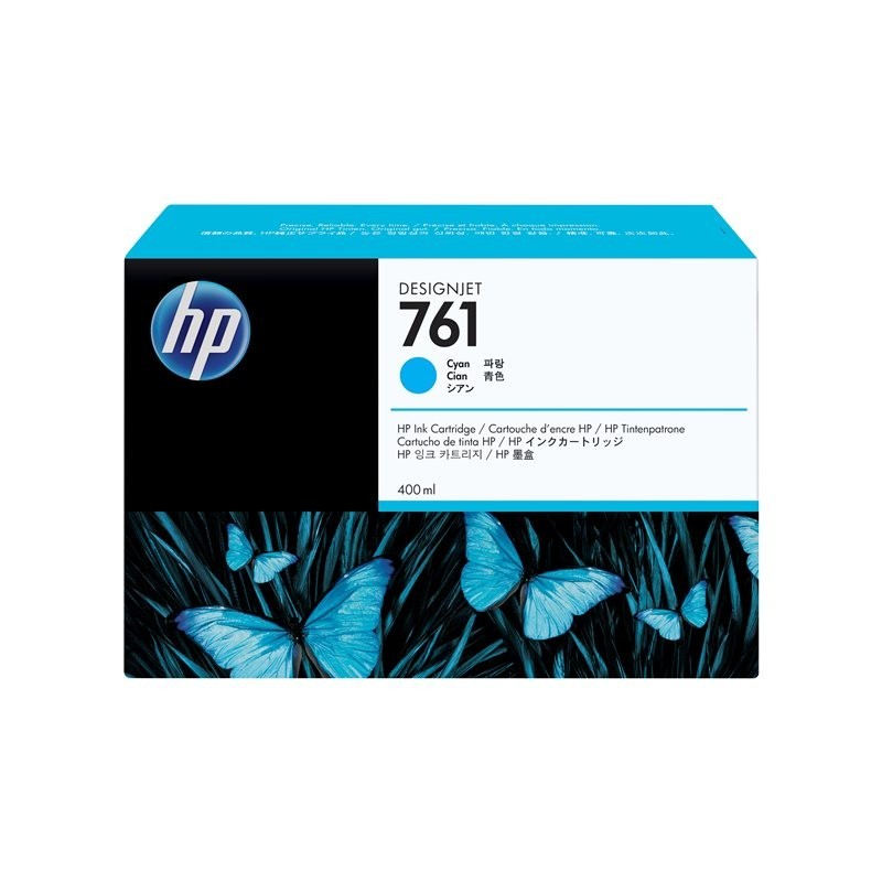 HP 761 original ink cartridge cyan standard capacity 400ml 1-pack