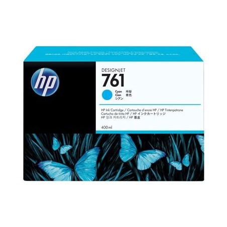 HP 761 original ink cartridge cyan standard capacity 400ml 1-pack HP 761 original ink cartridge cyan standard capacity 400ml 1-pack
