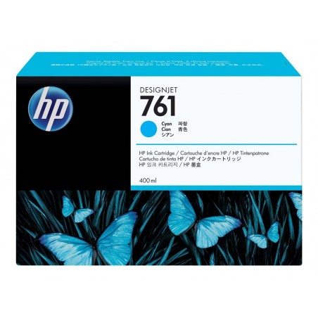 HP 761 original ink cartridge cyan standard capacity 400ml 1-pack HP 761 original ink cartridge cyan standard capacity 400ml 1-pack