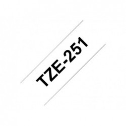 BROTHER TZE251 Brother TZE251 Banda laminata 24mm BLACK ON WHITE BROTHER TZE251 Brother TZE251 Banda laminata 24mm BLACK ON WHITE
